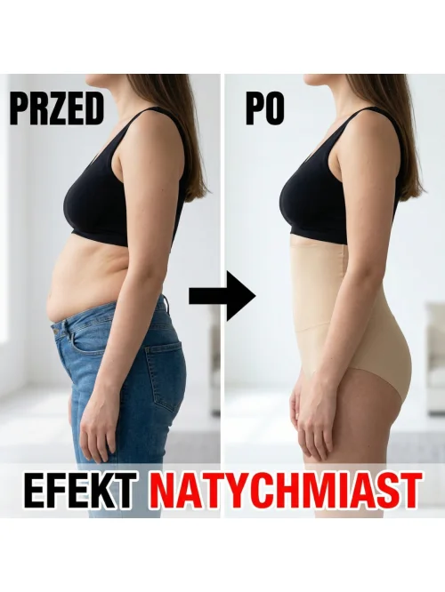 Majtki Modelujące Wysoka Talia Slim Brzuch Zestaw 3 szt
